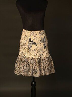 Kobi Halperin Pink and Blue Floral Miniskirt